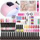 LimeGirl Nail Set Gel Nail Polish Set With UV LED Lamp Dryer LimeGirl Nail Set Gel Nail Polish Set With UV LED Lamp Dryer